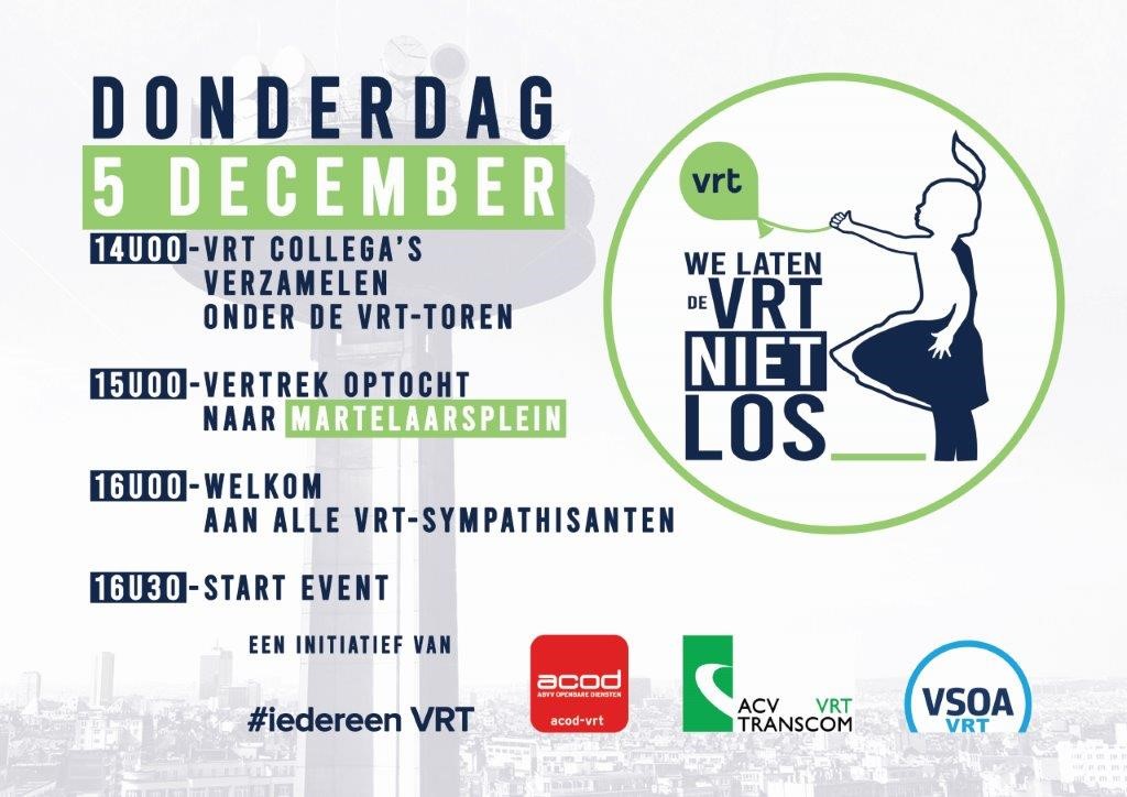 VRT protest